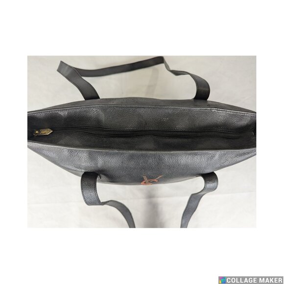 YSL Saint Laurent Shopping Tote Black Leather Handbag - Picture 8 of 16